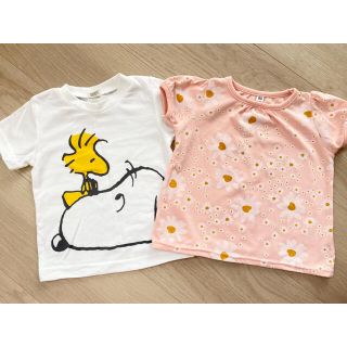 ニシマツヤ(西松屋)の【値下げ】女の子 半袖 2枚セット(Ｔシャツ)