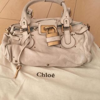 クロエ(Chloe)のCHLOEパディントン オフホワイト(ハンドバッグ)