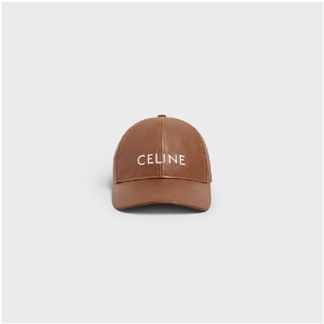 celine(セリーヌ)の新品未使用 セリーヌ CELINE ブラウン ラムスキン キャップ レディースの帽子(キャップ)の商品写真