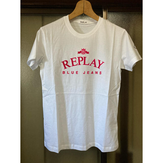 Replay(リプレイ)のREPLAY  新品未使用　XSサイズ　レディース　Tシャツ　ホワイト　リプレイ メンズのトップス(Tシャツ/カットソー(半袖/袖なし))の商品写真