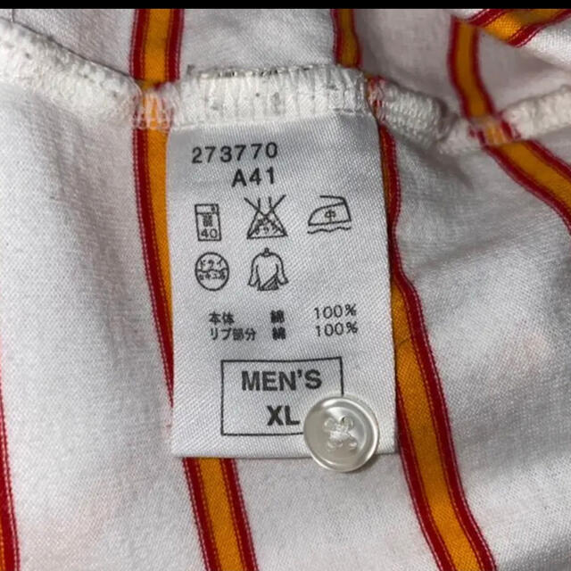 NIKE(ナイキ)のNIKE ボーダー ポロシャツ オーバーサイズ 刺繍ロゴ 銀タグ XL メンズのトップス(ポロシャツ)の商品写真
