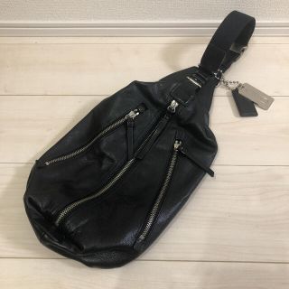 コーチ(COACH)のコーチ  トンプソン  ブラック  ボディバッグ  美品  メンズ  レディース(ショルダーバッグ)