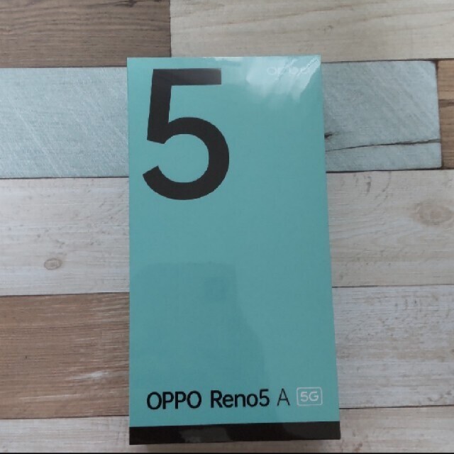 OPPO(オッポ)のOPPO Reno5 Aワイモバイル版　SIMフリー　アイスブルー スマホ/家電/カメラのスマートフォン/携帯電話(スマートフォン本体)の商品写真