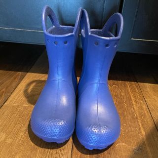 クロックス(crocs)の長靴 レインブーツ crocks クロックス キッズ 17.0cm ブルー(長靴/レインシューズ)