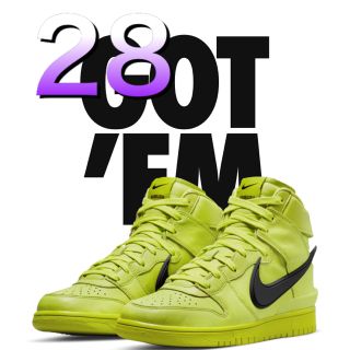 ナイキ(NIKE)のAMBUSH NIKE DUNK HIGH 28(スニーカー)