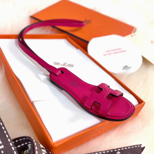 HERMES 希少❣⃛SO-PINK オラン《ナノ》チャーム ローズメキシコ 全て