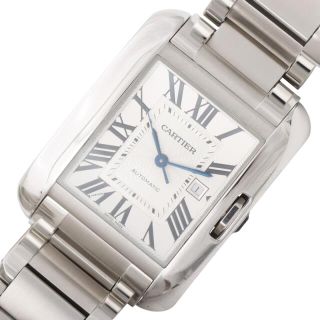 カルティエ(Cartier)のカルティエ Cartier タンクアングレーズLM  メンズ【中古】(金属ベルト)