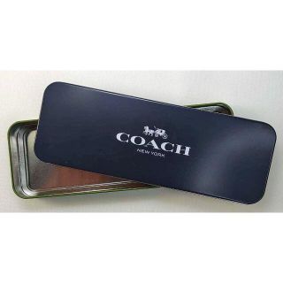 コーチ(COACH)のcoach コーチ　筆箱　缶ケース　ブランド　ノベルティ　未使用品(ペンケース/筆箱)