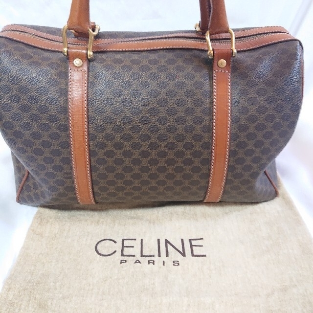 CELINE マカダム柄 ミニボストン ハンドバッグ 1