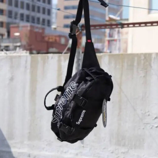 搬入設置サービス付 supreme 19aw waist bag 黒 国内正規品 新品