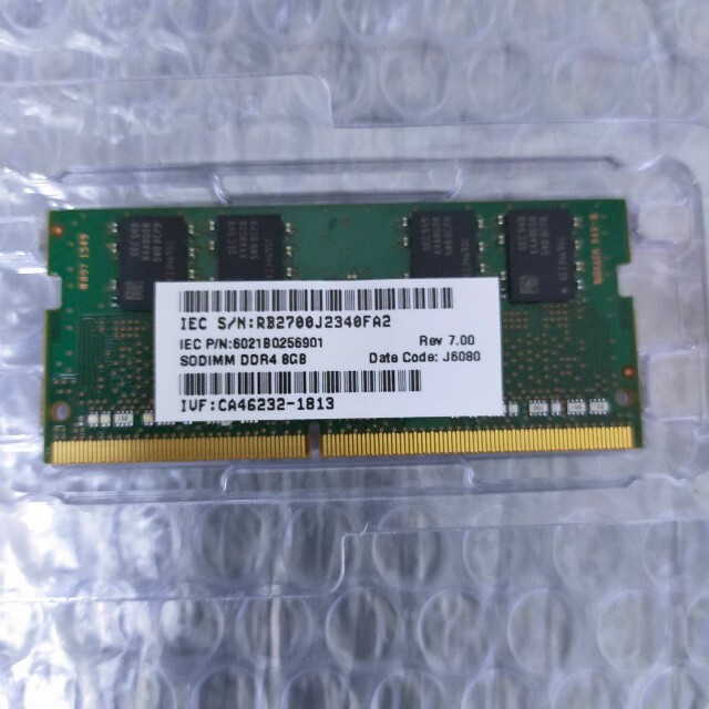 Samsung SO-DIMM DDR4 メモリー PC4-2133P 1