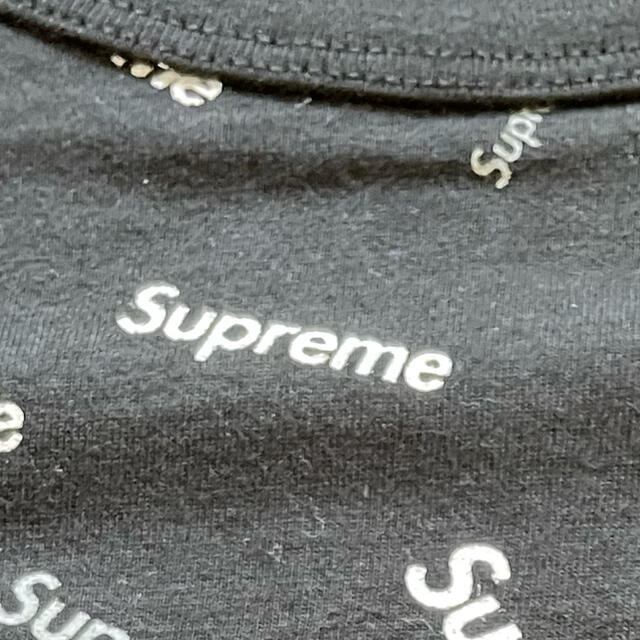 Supreme(シュプリーム)のsupreme  logo tee Sサイズ Black モノグラム メンズのトップス(Tシャツ/カットソー(半袖/袖なし))の商品写真