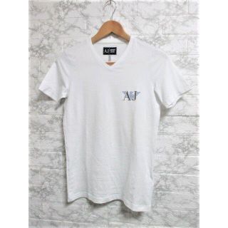 アルマーニジーンズ(ARMANI JEANS)の☆アルマーニジーンズ プリント ロゴ 刺繍 Tシャツ 半袖/メンズ/XS☆新品(Tシャツ/カットソー(半袖/袖なし))