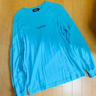 エクストララージ(XLARGE)の美品 XLARGE エクストララージ ロンT 水色(Tシャツ/カットソー(七分/長袖))