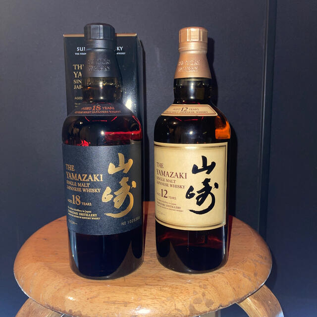 [超破格]  山崎　18年(箱有り)      山崎12年(箱無し)