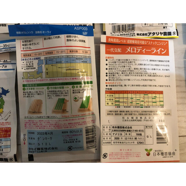 野菜の種　3種セット 食品/飲料/酒の食品(野菜)の商品写真