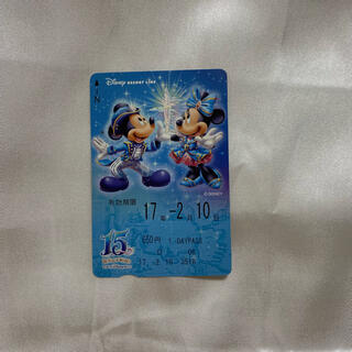 ディズニー(Disney)のディズニーリゾートライン　15周年　シー　ミッキー　ミニー(鉄道乗車券)