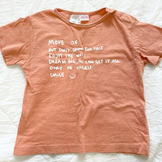 ザラキッズ(ZARA KIDS)のZARA Baby オレンジTシャツ　80cm(Ｔシャツ)