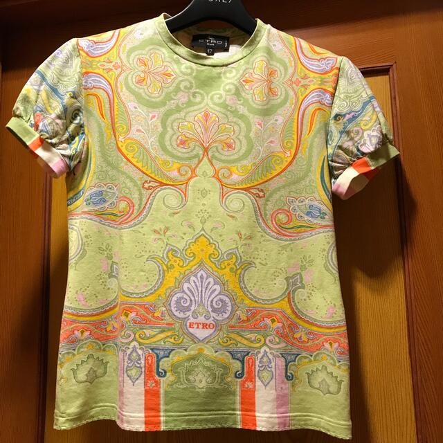 ETRO(エトロ)の美品ETROパフスリーブ Tシャツ レディースのトップス(Tシャツ(半袖/袖なし))の商品写真