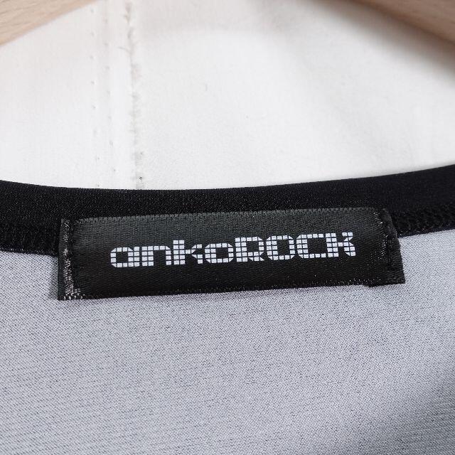 ankoROCK(アンコロック)のANKOROCK　白猫のビッグTシャツ　レディース　ブラック レディースのトップス(Tシャツ(半袖/袖なし))の商品写真