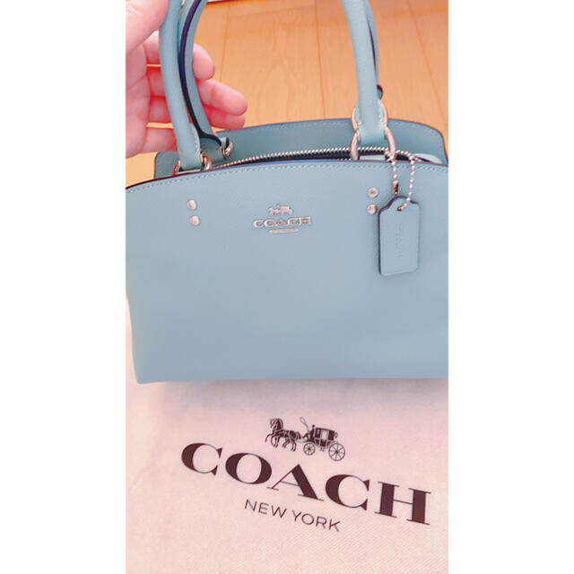 【美品】COACH コーチ　ショルダーバッグ　ブルー