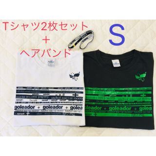 ゴレアドール　Tシャツ2枚＋ヘアバンド　S 綿100%  白　ダークグレー(Tシャツ/カットソー(半袖/袖なし))