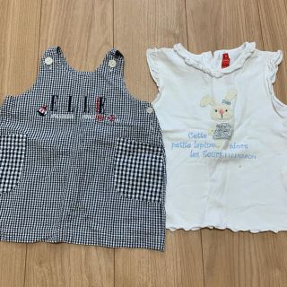 エル(ELLE)のエル  ジャンパースカート　トップス(Tシャツ/カットソー)