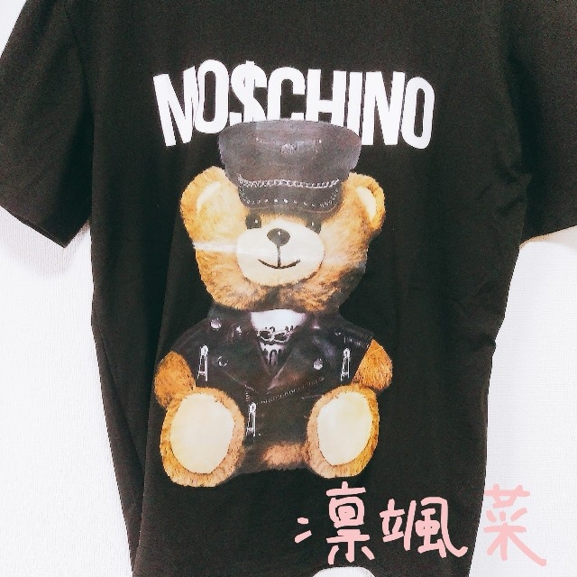 MOSCHINO(モスキーノ)の【激安】MOSCHINO/くまTシャツ/黒 XL レディースのトップス(Tシャツ(半袖/袖なし))の商品写真
