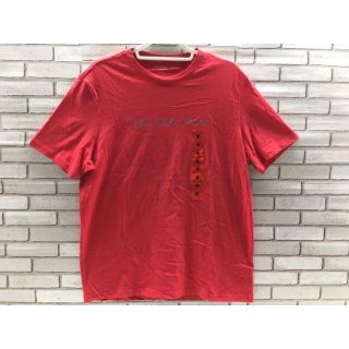 カルバンクライン(Calvin Klein)の【新品】M/ カルバンクラインジーンズ 半袖Ｔシャツ メンズ レッド(Tシャツ/カットソー(半袖/袖なし))