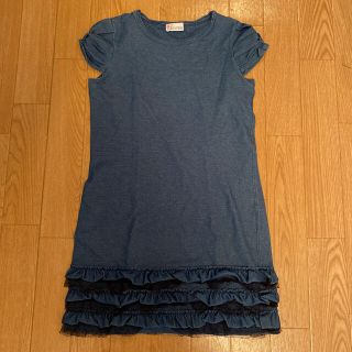 レッドヴァレンティノ(RED VALENTINO)の美品☆ レッドヴァレンティノ　デニムワンピース(ひざ丈ワンピース)