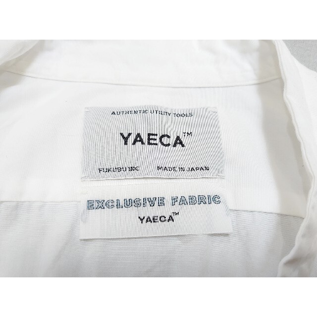 YAECA(ヤエカ)のむー様専用 レア❗ 日本製❗YAECA バンドカラー シャツ オールインワン レディースのトップス(シャツ/ブラウス(長袖/七分))の商品写真