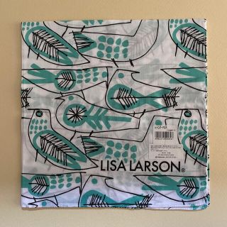 リサラーソン(Lisa Larson)のリサラーソン　ハンカチ　レトロバード　グリーン　ランチクロス(ハンカチ)