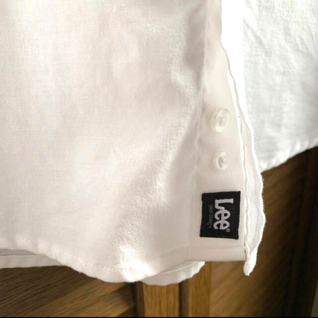 Lee(リー)のLee  ボタンダウン　半袖ホワイトシャツ メンズのトップス(シャツ)の商品写真