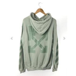 オフホワイト(OFF-WHITE)のOff-White DIAG LONG HOODIE パーカー  サイズS(パーカー)