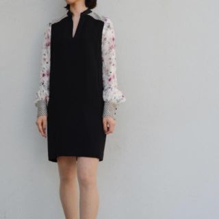 マメ(mame)のmame ワンピースCherryBlossomSleevesDress 新品(ひざ丈ワンピース)