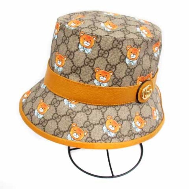Gucci - グッチ ×KAI バケットハット 帽子 テディベア L 茶 660704の