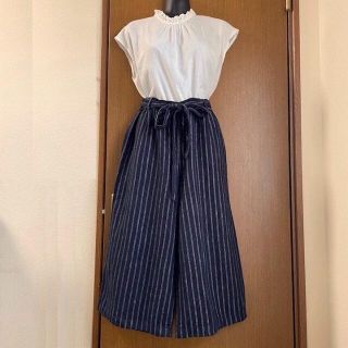 【美品】リネン混キュロットパンツ(キュロット)