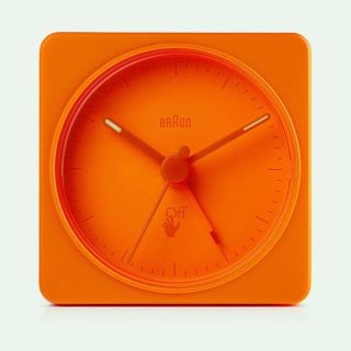 オフホワイト(OFF-WHITE)のOFF-WHITE BRAUN BC02 CLOCK オレンジ(置時計)