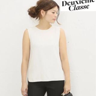 ドゥーズィエムクラス(DEUXIEME CLASSE)の未使用 Deuxieme Classe トリアセジョーゼットノースリーブブラウス(シャツ/ブラウス(半袖/袖なし))