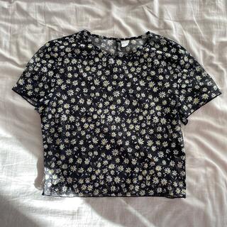 エイチアンドエム(H&M)のクロップド　Tシャツ(Tシャツ(半袖/袖なし))