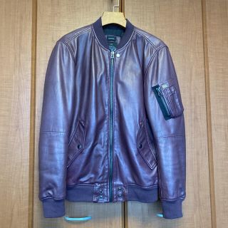 ディーゼル(DIESEL)のディーゼル　MA-1 レザー　ブルゾン(ブルゾン)