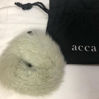 アッカ(acca)のacca  アッカ　ミンクシュシュ  美品期間値下！！(ヘアゴム/シュシュ)