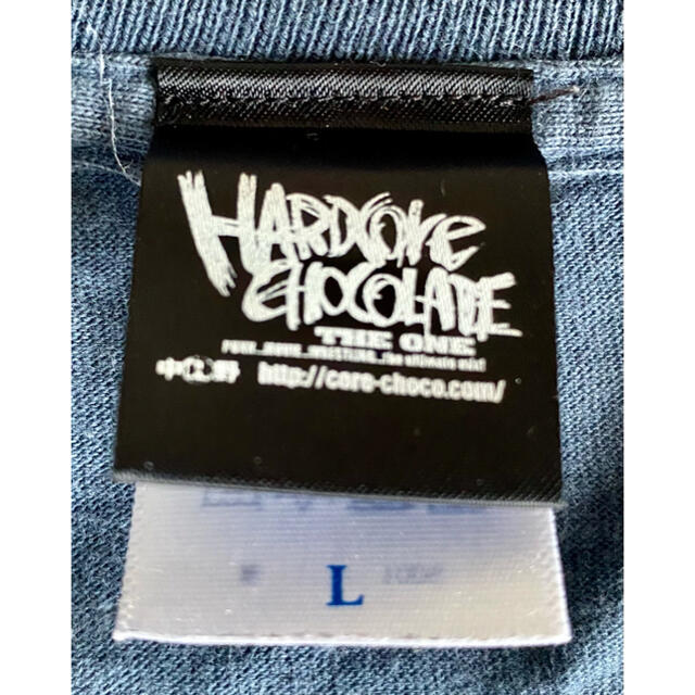 HARDCORE CHOCOLATE(ハードコアチョコレート)の月刊 ムー オフィシャルTシャツ　サイズ: L　ネイビー メンズのトップス(Tシャツ/カットソー(半袖/袖なし))の商品写真