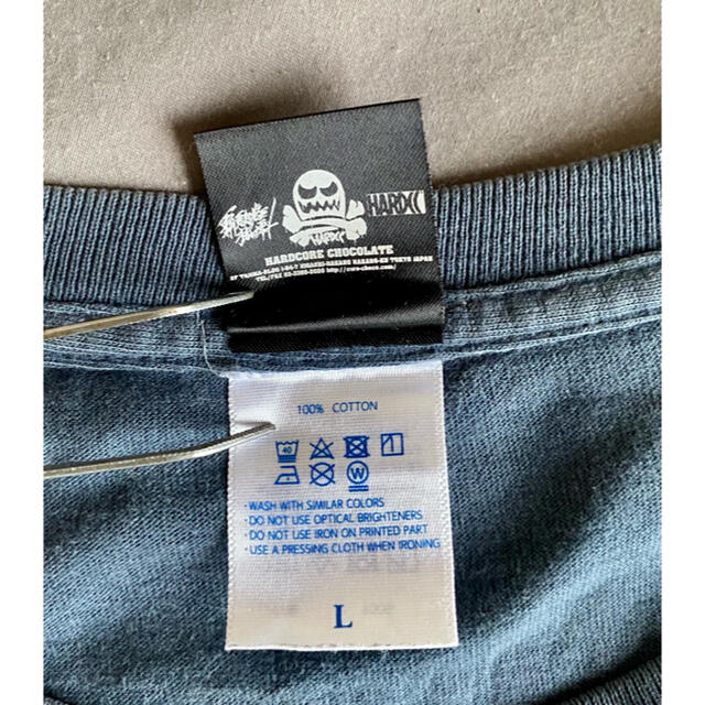 HARDCORE CHOCOLATE(ハードコアチョコレート)の月刊 ムー オフィシャルTシャツ　サイズ: L　ネイビー メンズのトップス(Tシャツ/カットソー(半袖/袖なし))の商品写真