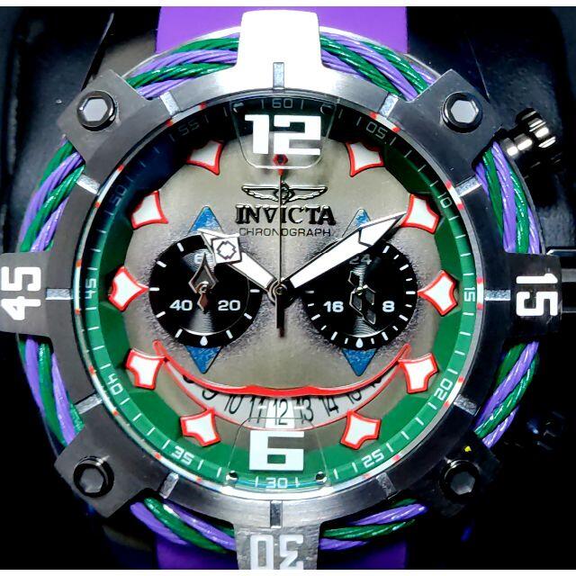 INVICTA - ブラック文様インビクタ新品メンズ腕時計シンプル