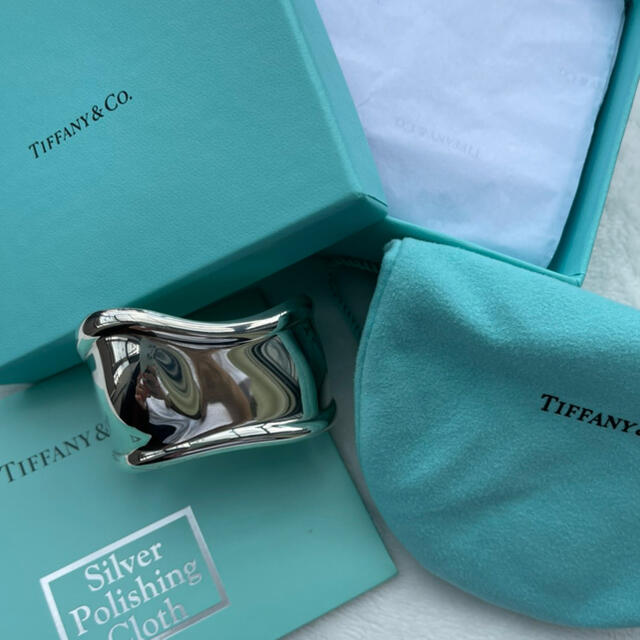 ラウンド & Tiffany Co. ブレスレット ボーンカフ SV925 エルサ