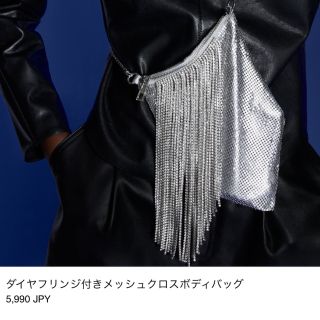 ザラ(ZARA)のZARA ザラ  メタルメッシュ クリスタルチェーン ショルダーバッグ(ショルダーバッグ)