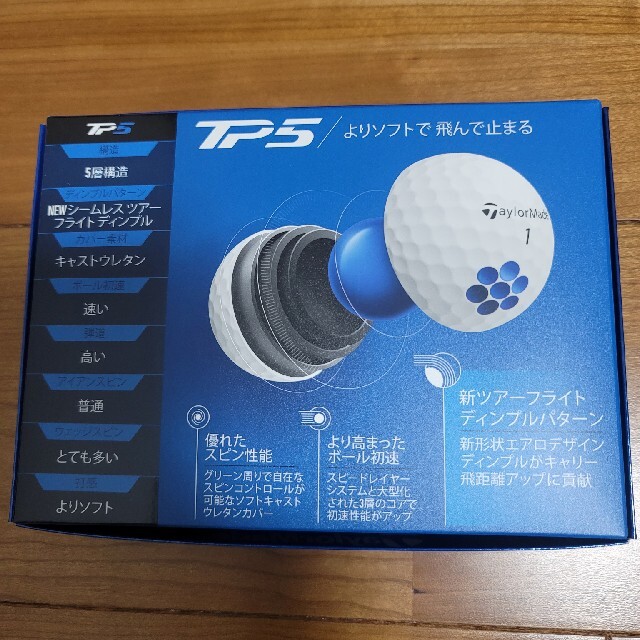 TaylorMade テーラーメイド TP5 ホワイト 2ダース スポーツ TaylorMade テーラーメイド TP5 ホワイト 2ダース スポーツ