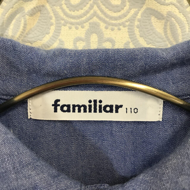 familiar(ファミリア)のファミリア 長袖シャツ 110㎝ familiar キッズ トップス キッズ/ベビー/マタニティのキッズ服男の子用(90cm~)(ブラウス)の商品写真