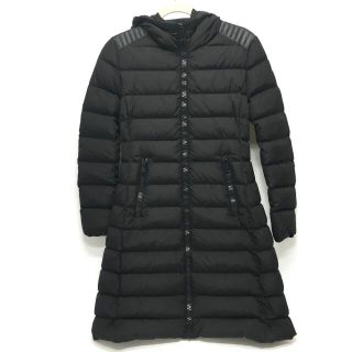 モンクレール(MONCLER)の美品 モンクレール 4936285 ロゴパッチ ロング ダウンコートブラック(その他)